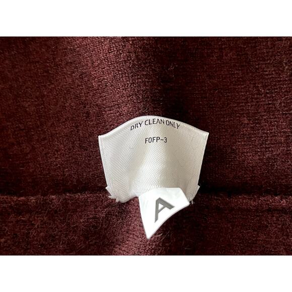 Eileen Fisher Sz 2X Sweater Blazer Maroon Felted Wool Lagenlook Layering - Picture 15 of 15